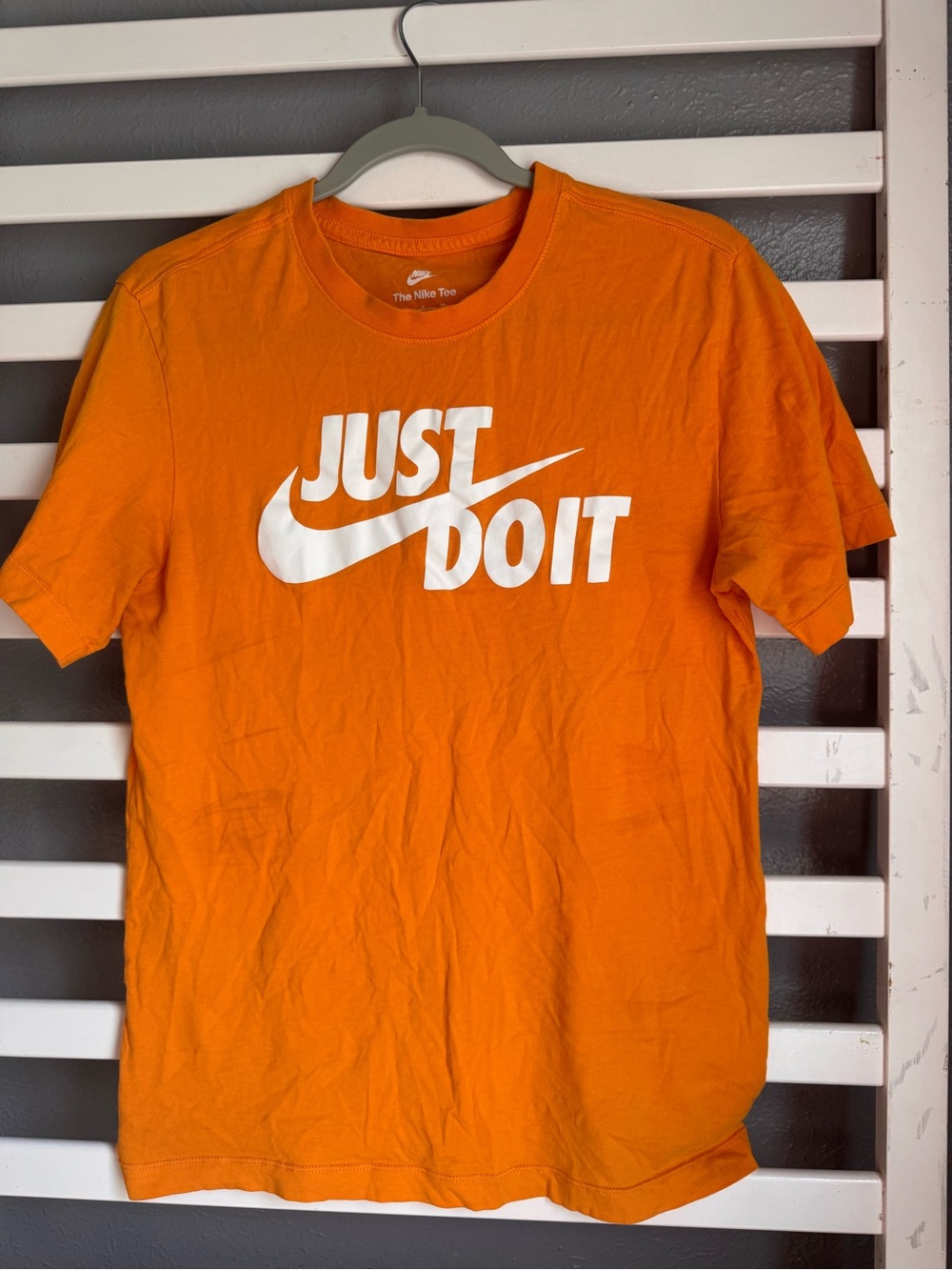 Nike Bright Orange 'Just Do It' Graphic Tee